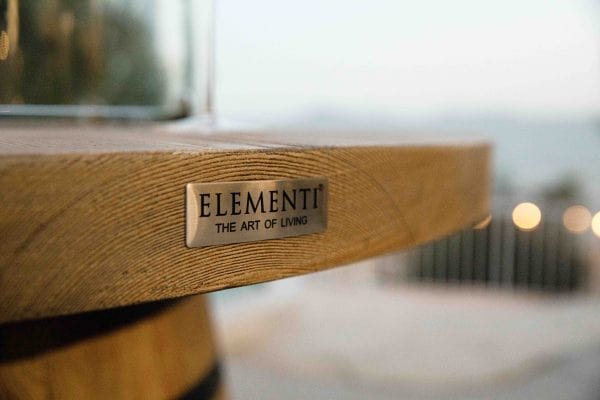 Elementi Fire Table Elementi Lafite Barrel Fire Table - Redwood OFG225RW-LP