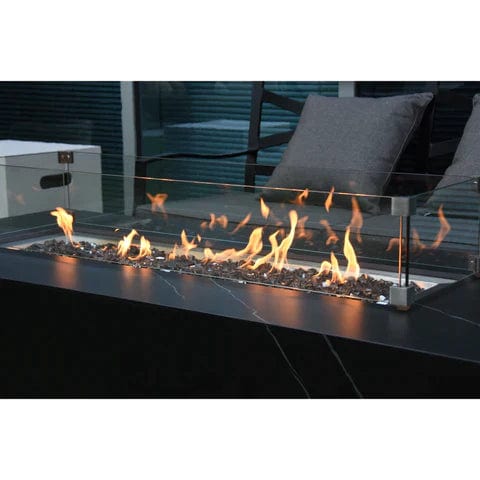 Elementi Fire Table Elementi Varna Marble Porcelain Fire Table