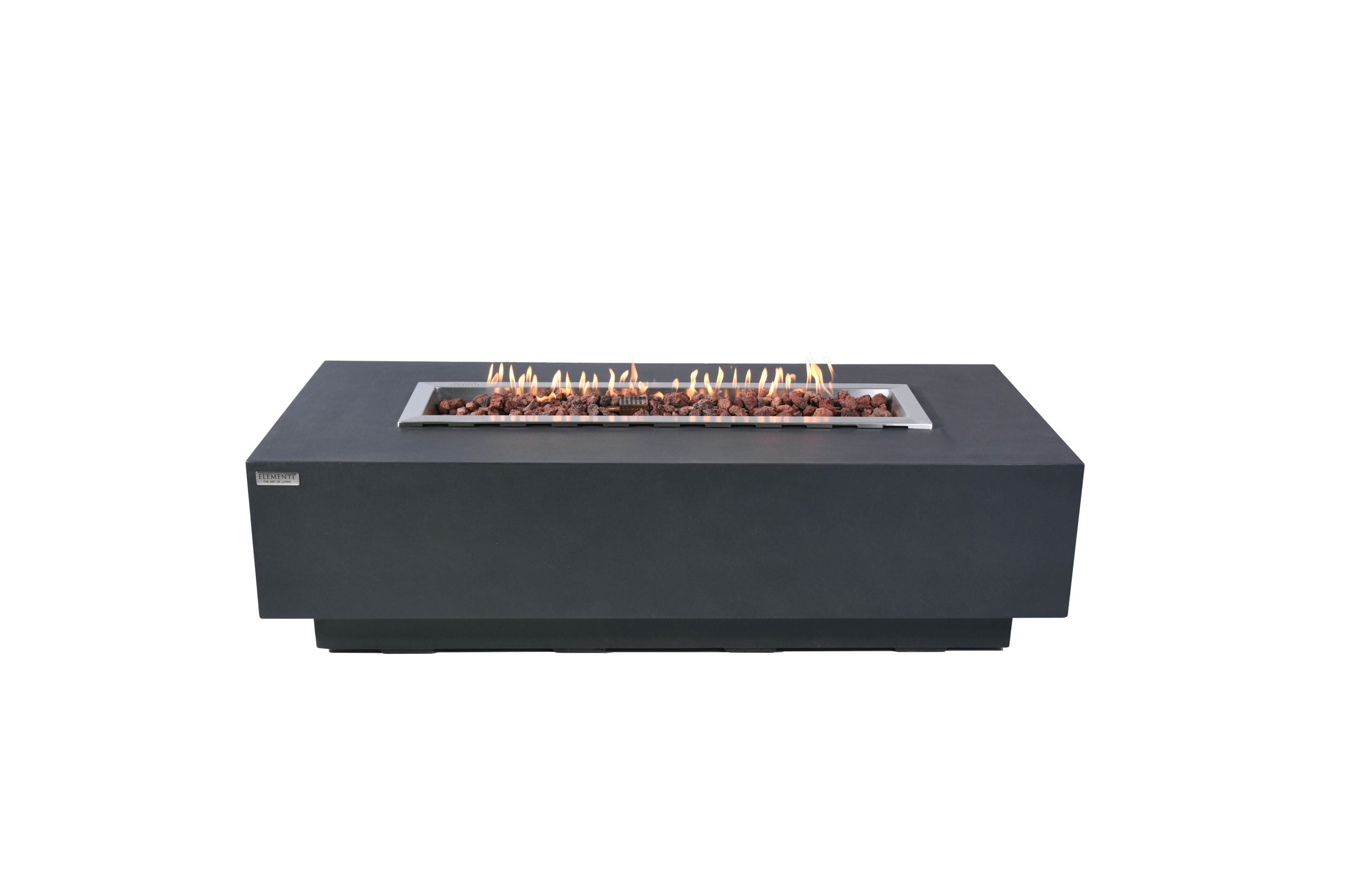 Elementi Fire Table Natural Gas Elementi Granville Boulder Fire Table - Dark Grey OFG121DG-NG