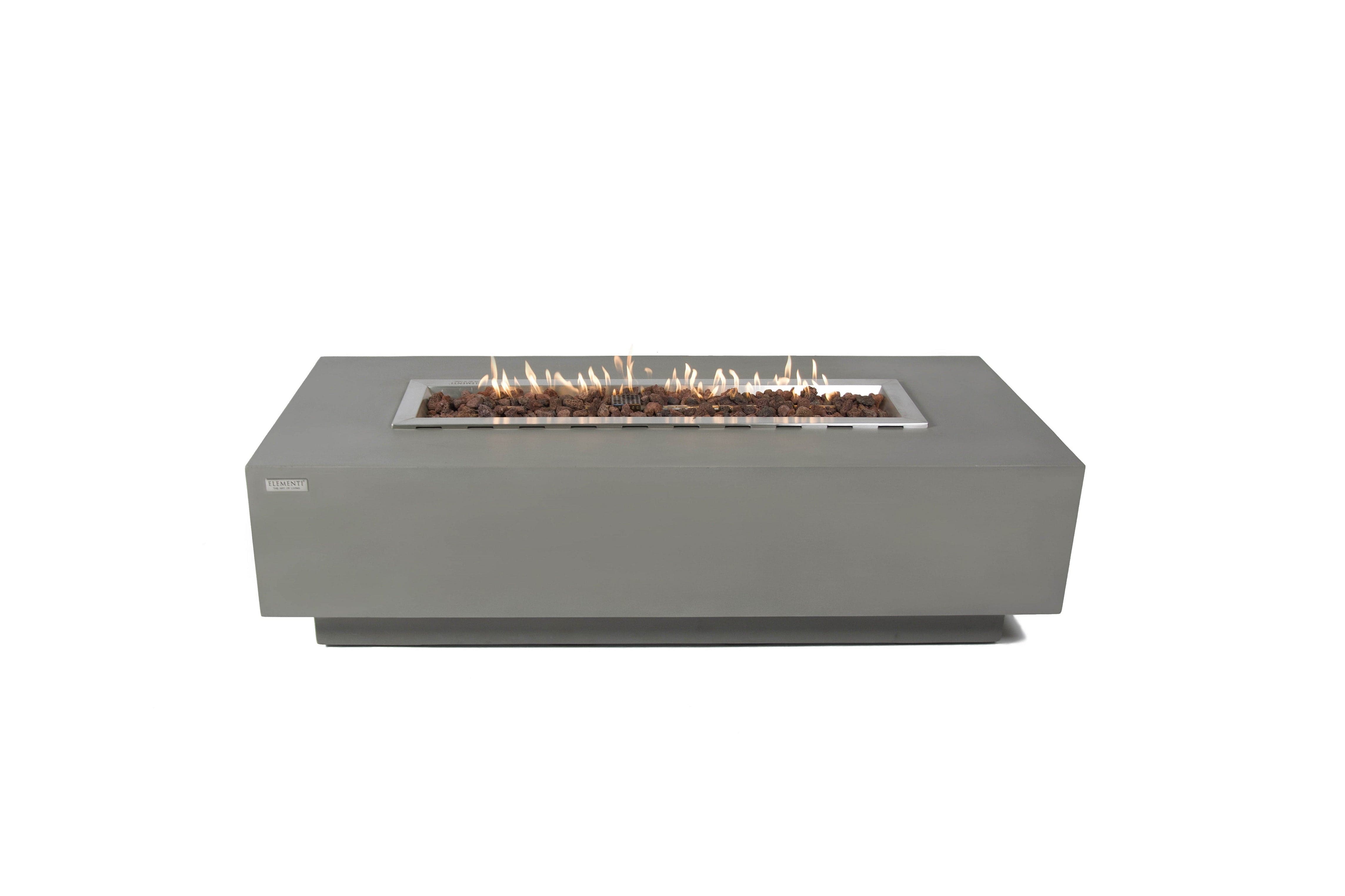 Elementi Fire Table Natural Gas Elementi Granville Boulder Fire Table - Light Grey OFG121-NG