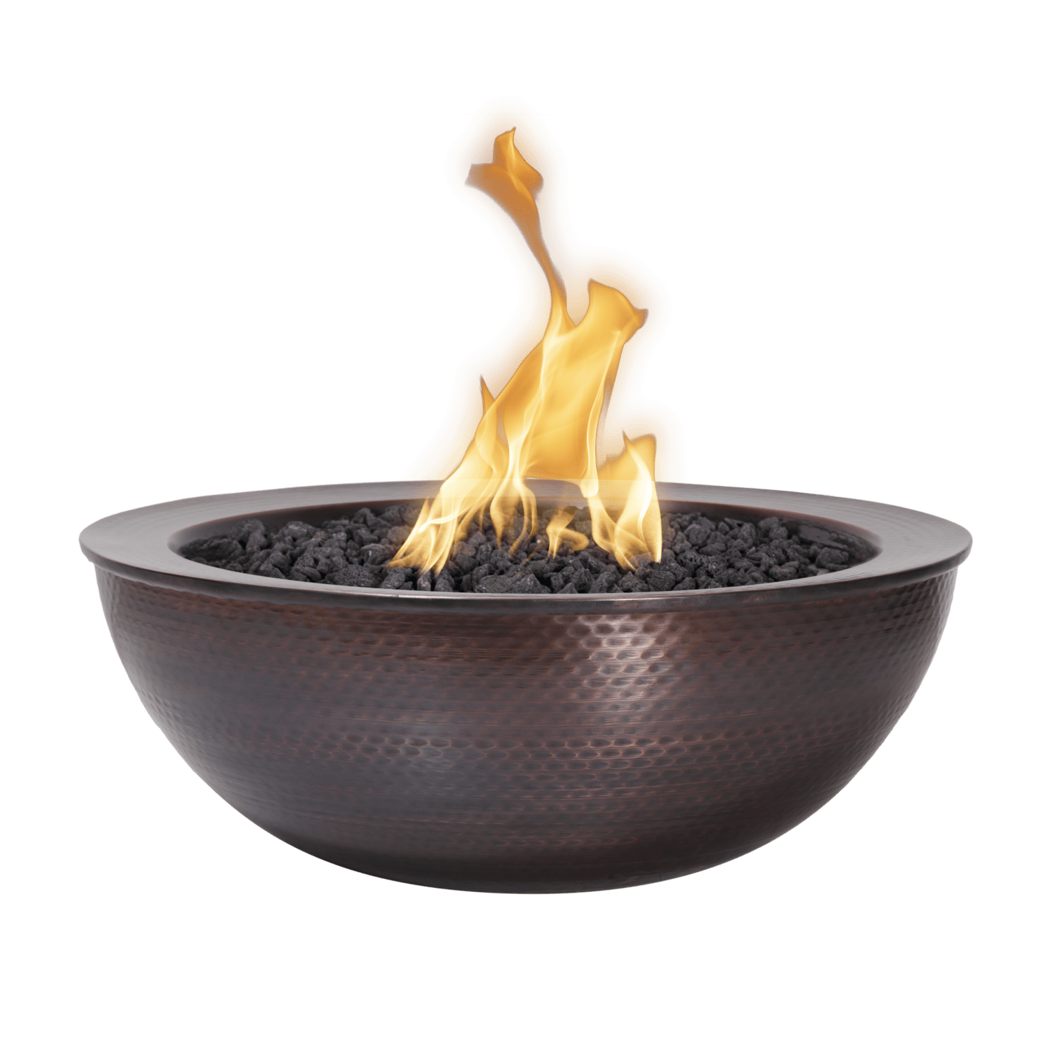 The Outdoor Plus Fire Bowl Match Lit The Outdoor Plus 27" Sedona Fire Bowl | Hammered Patina Copper OPT-27RCPRFO