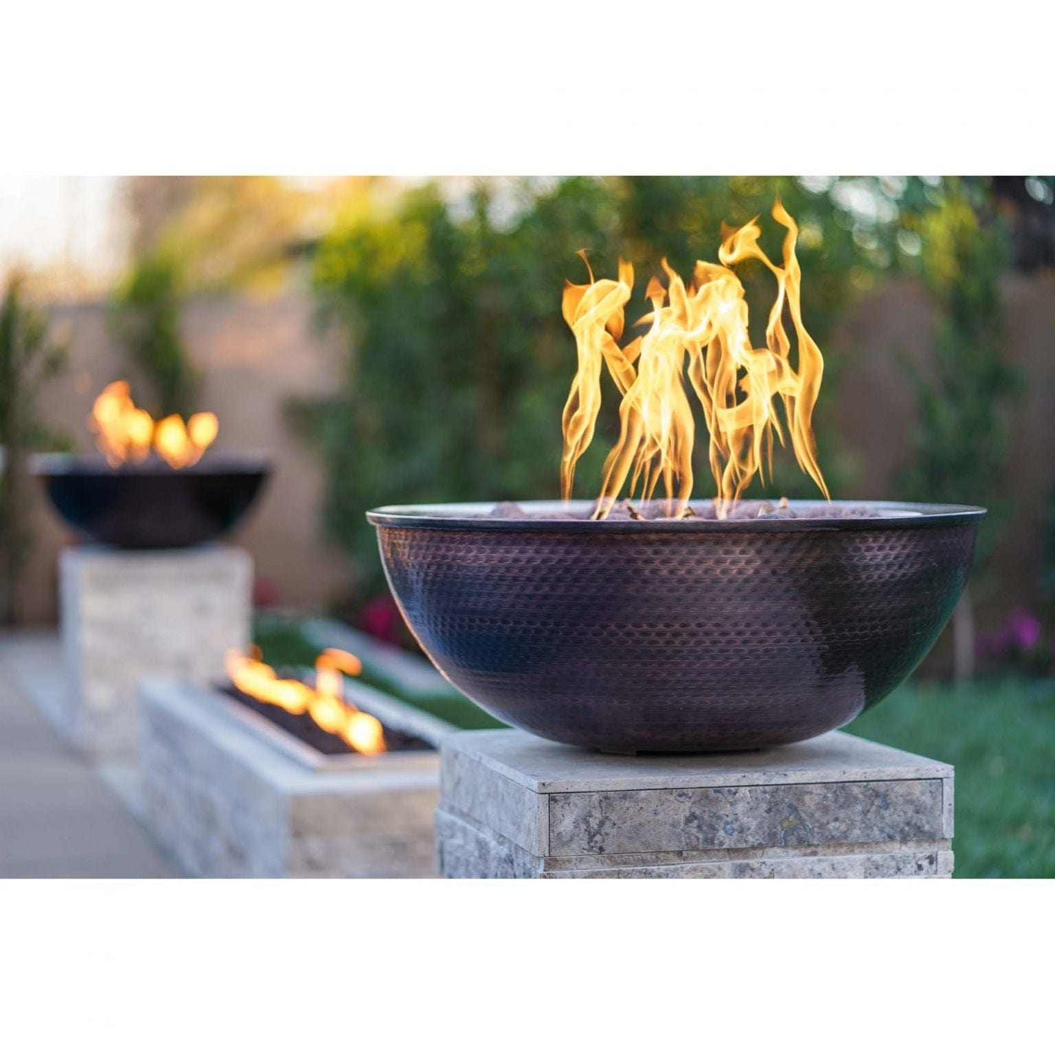 The Outdoor Plus Fire Bowl The Outdoor Plus 27" Sedona Fire Bowl | Hammered Patina Copper