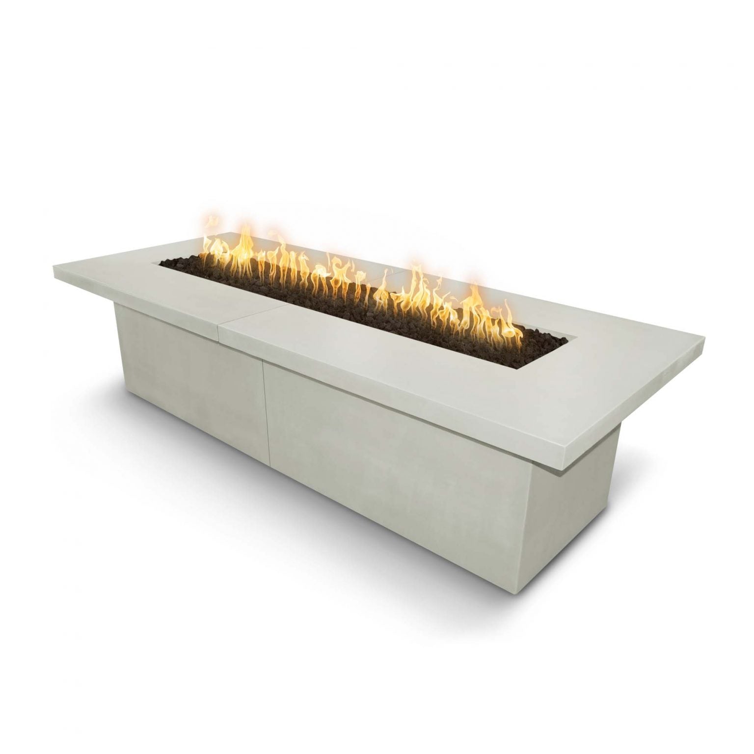 The Outdoor Plus Fire Pit 144" x 48" / Match Lit The Outdoor Plus Newport Fire Table | Concrete OPT-NPTT144