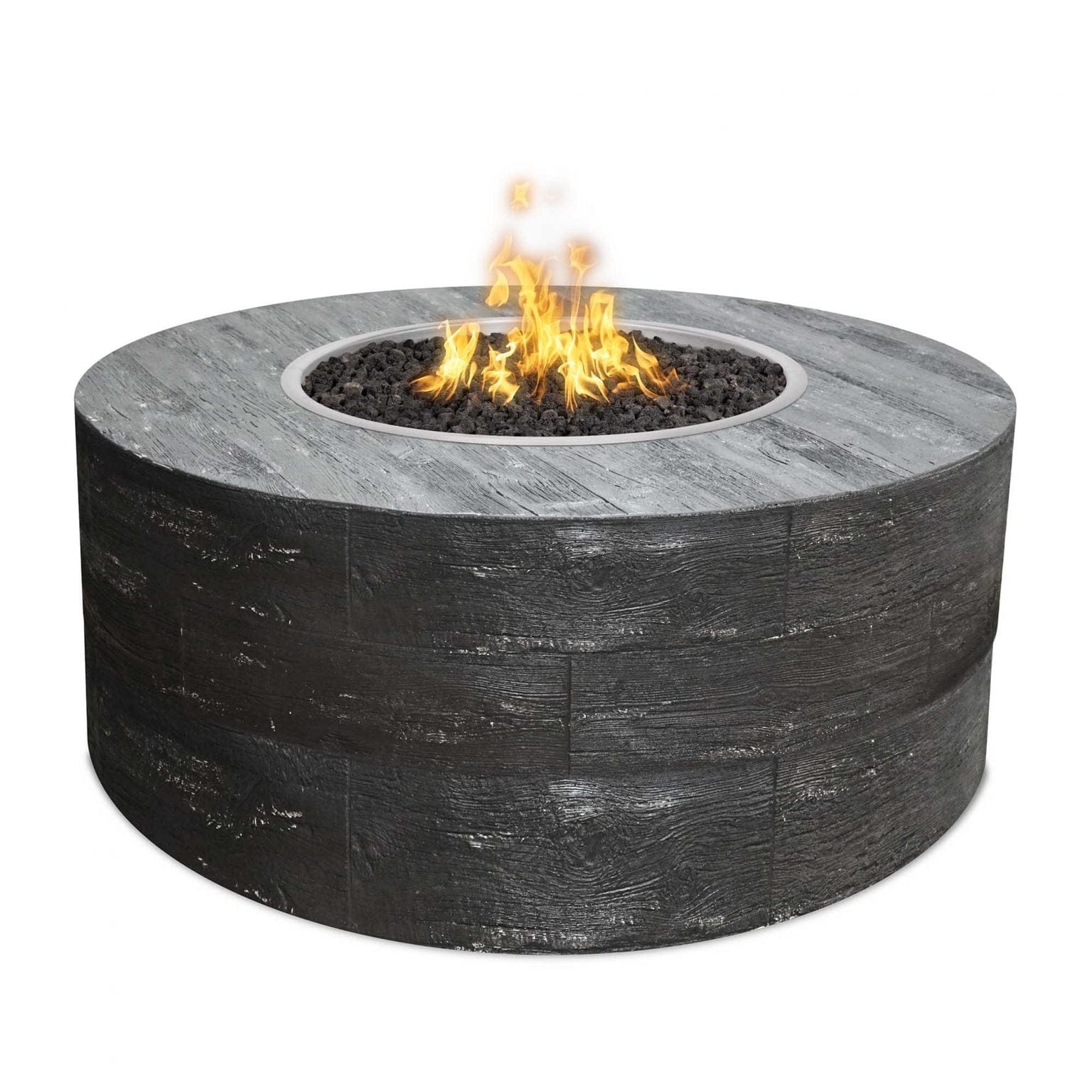 The Outdoor Plus Fire Pit 16" Tall / 42" / Match Lit The Outdoor Plus Sequoia  Fire Pit | Wood Grain OPT-SEQ42LW