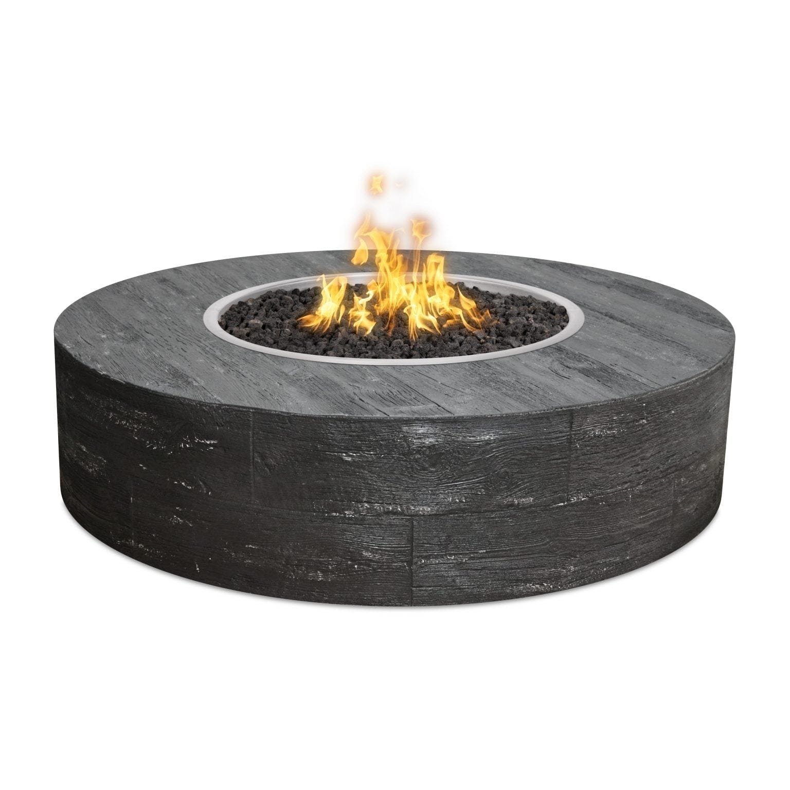 The Outdoor Plus Fire Pit 16" Tall / 42" / Match Lit with Flame Sense System The Outdoor Plus Sequoia  Fire Pit | Wood Grain OPT-SEQ42LWFSML