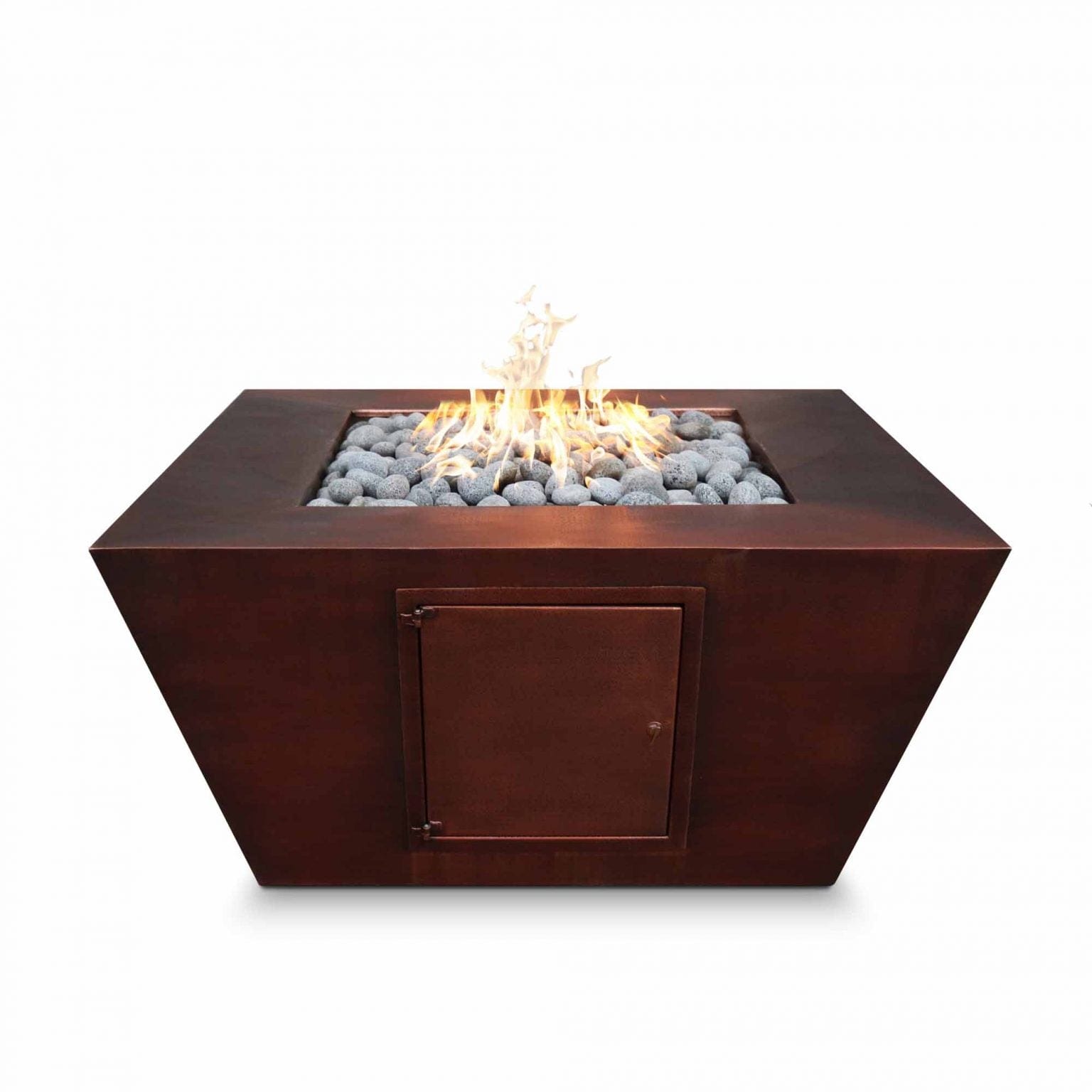The Outdoor Plus Fire Pit 36" / Match Lit The Outdoor Plus Redan Fire Pit | Hammered Copper OPT-SQ36CPM