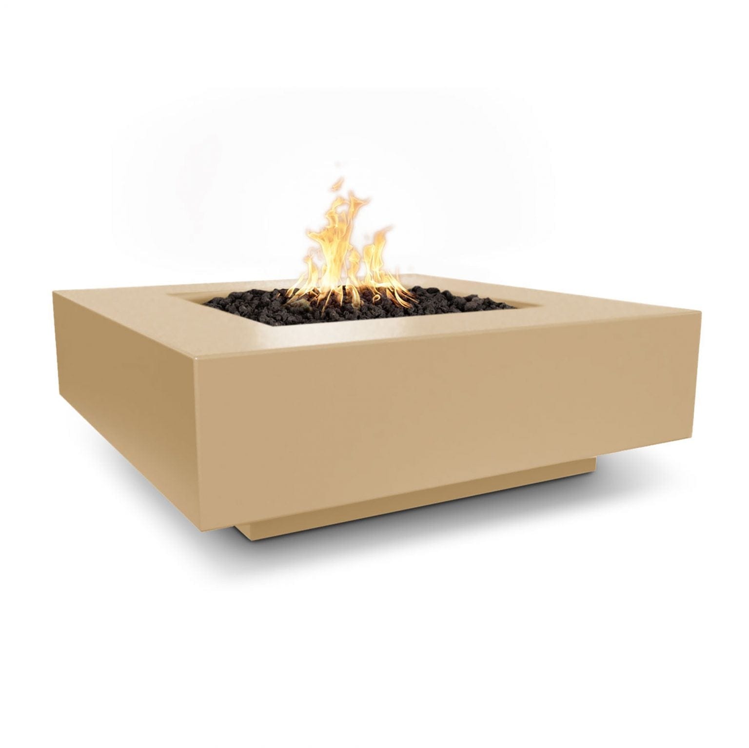 The Outdoor Plus Fire Pit 36" / Match Lit with Flame Sense System The Outdoor Plus Cabo Square Fire Pit | GFRC Concrete OPT-CBSQ36FSML