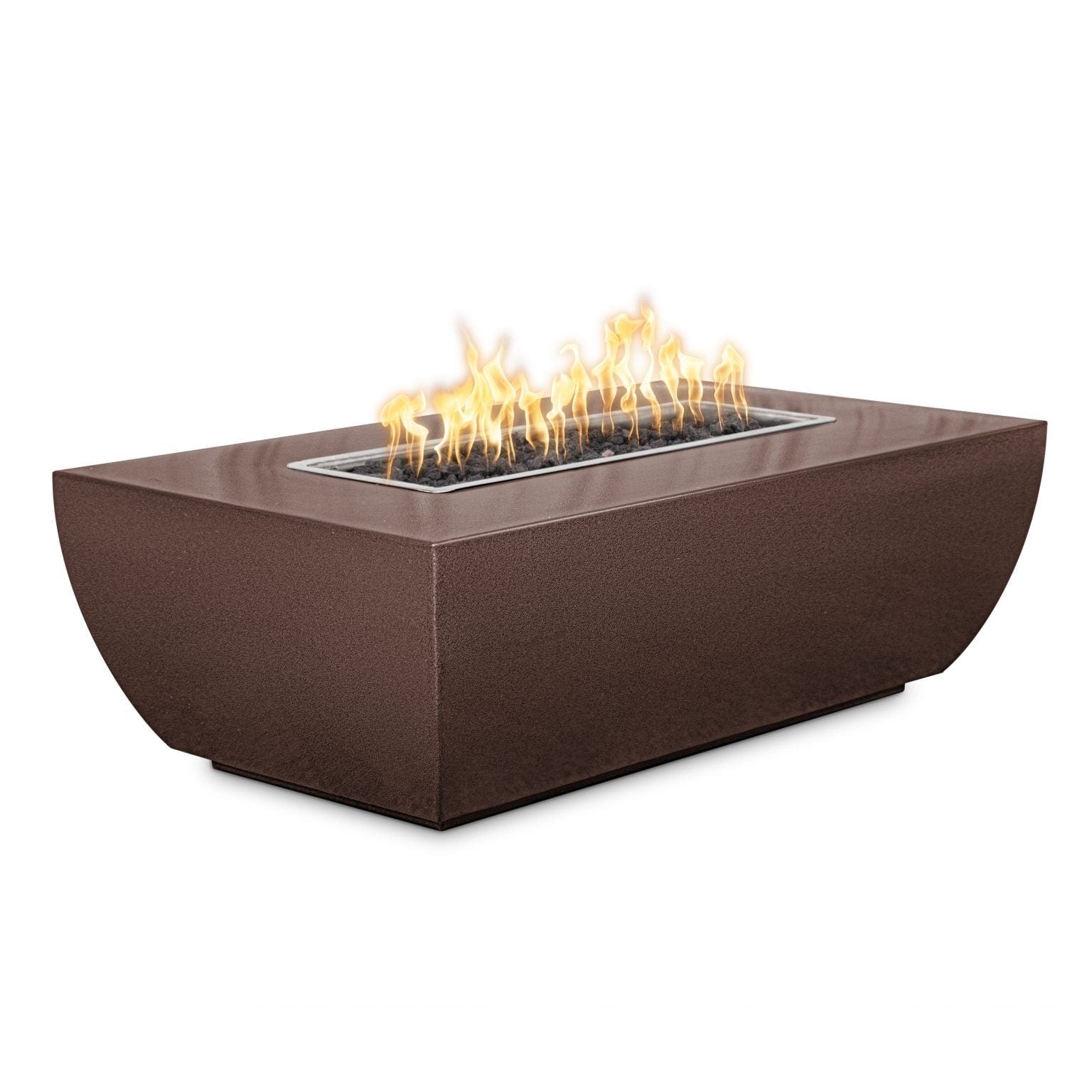 The Outdoor Plus Fire Pit 48" x 28" / Match Lit The Outdoor Plus Avalon 15" Tall Linear Fire Pit | Copper OPT-AVLCPR4815