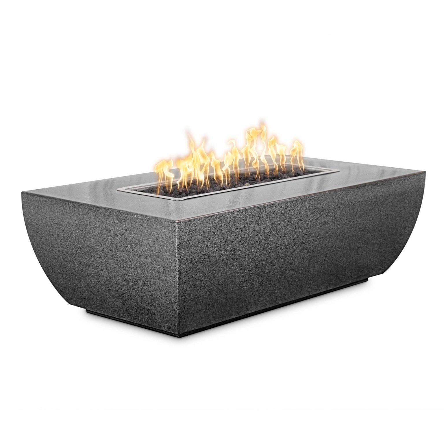 The Outdoor Plus Fire Pit 48" x 28" / Match Lit The Outdoor Plus Avalon 15" Tall Linear Fire Pit | Metal Powder Coat OPT-AVLPC4815