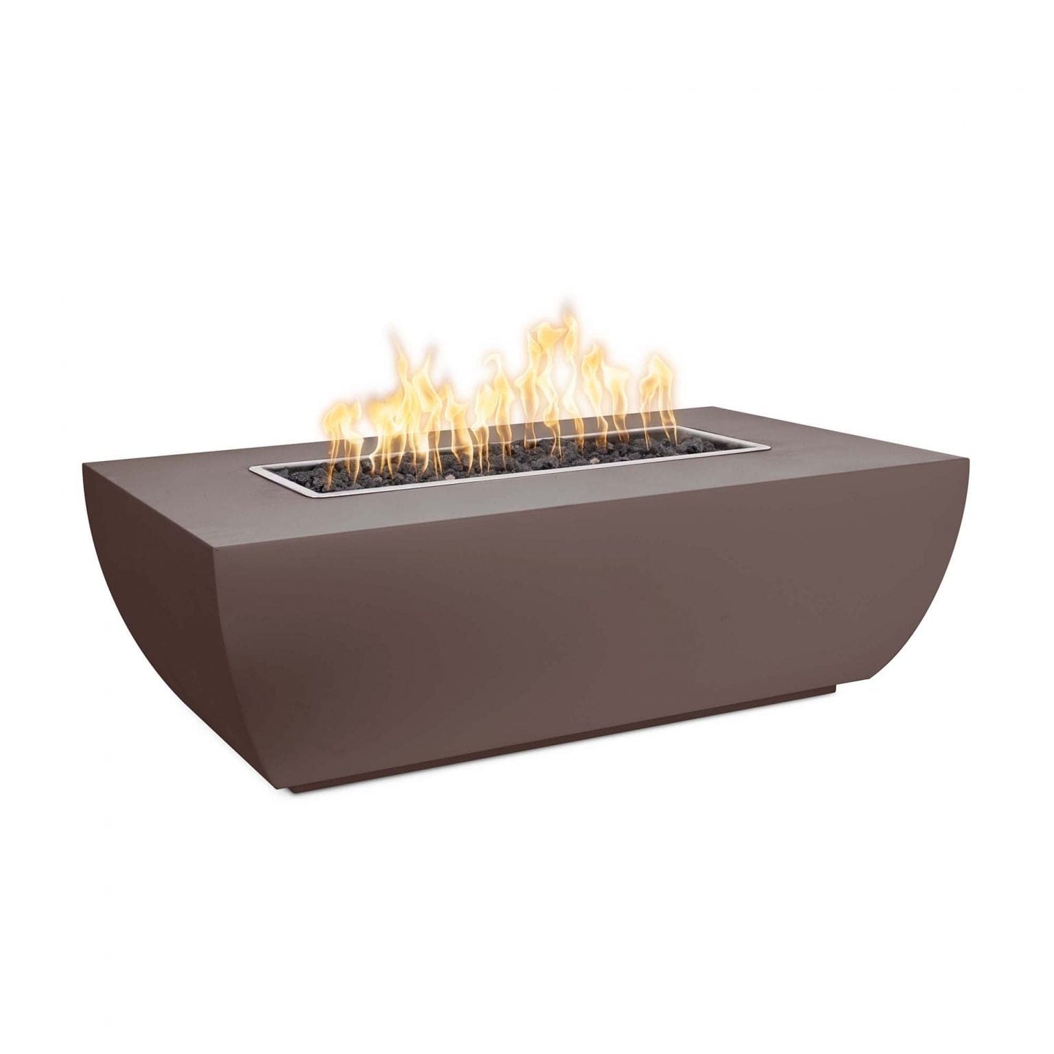 The Outdoor Plus Fire Pit 48" x 28" / Match Lit The Outdoor Plus Avalon 24" Tall Linear Fire Pit | Metal Powder Coat OPT-AVLPC4824