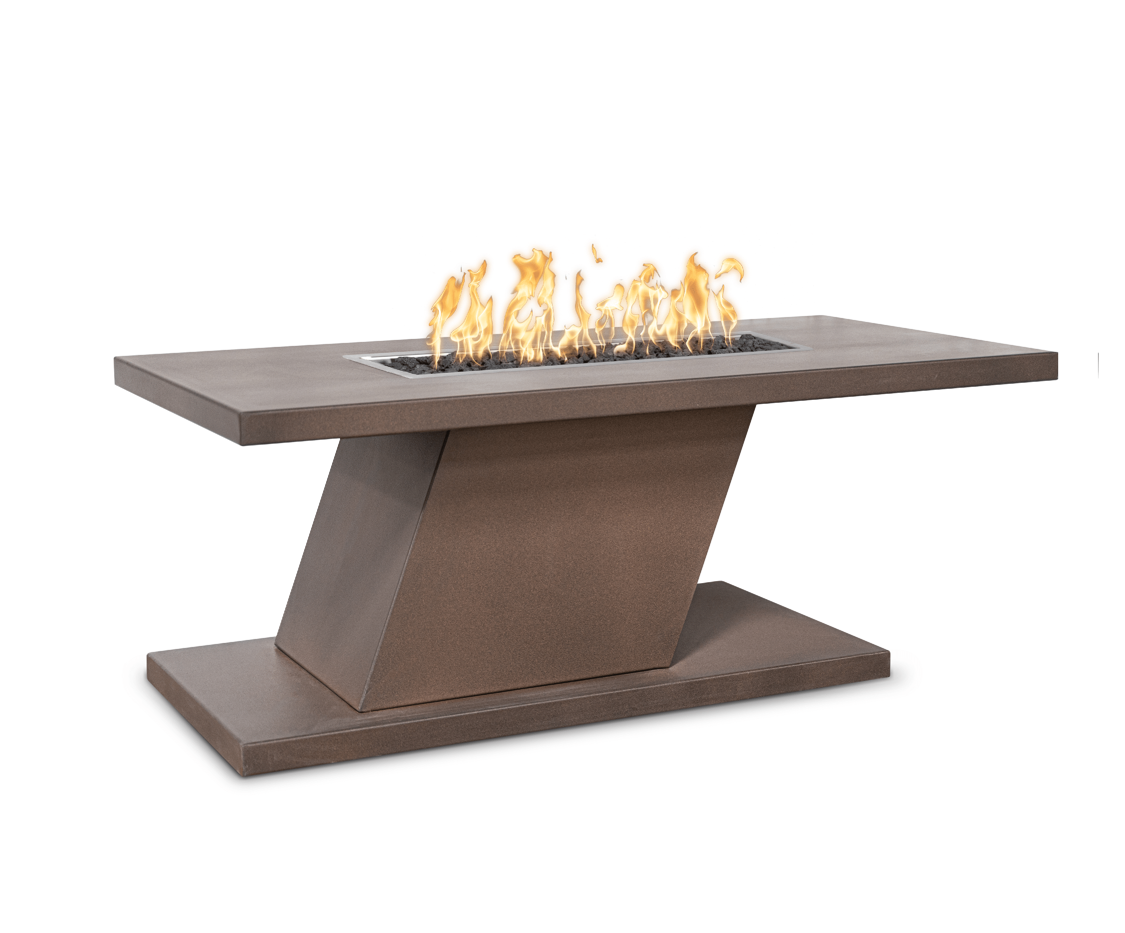The Outdoor Plus Fire Pit Hammered Copper / 60" x 30" / Match Lit The Outdoor Plus Imperial 24″ Tall Fire Pit | Metal Collection OPT-IMCPR6024