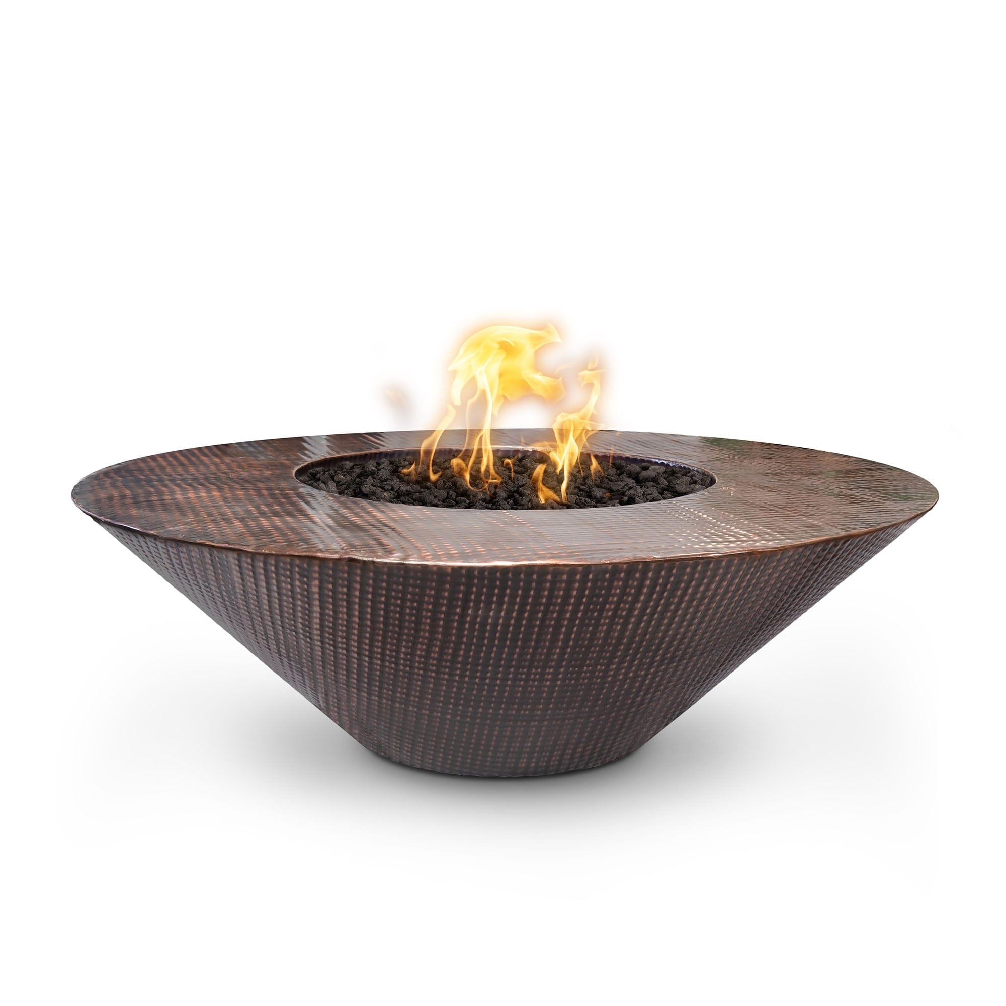 The Outdoor Plus Fire Pit Match Lit / Natural Gas The Outdoor Plus Cazo 48" Fire Pit Wide Ledge | Copper OPT-RS48