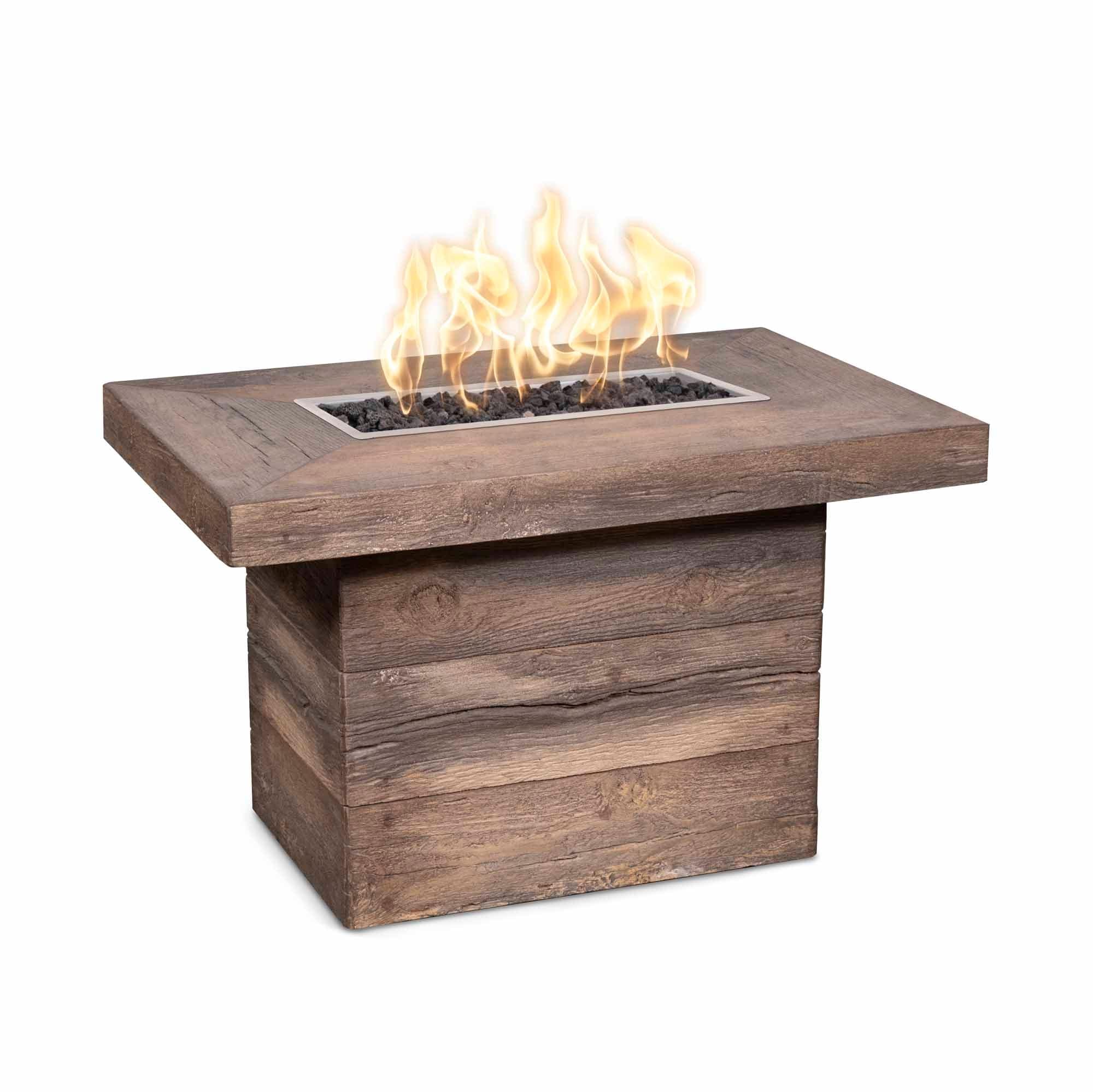 The Outdoor Plus Fire Pit Match Lit The Outdoor Plus 36" Alberta Fire Pit | Wood Grain OPT-ALB36