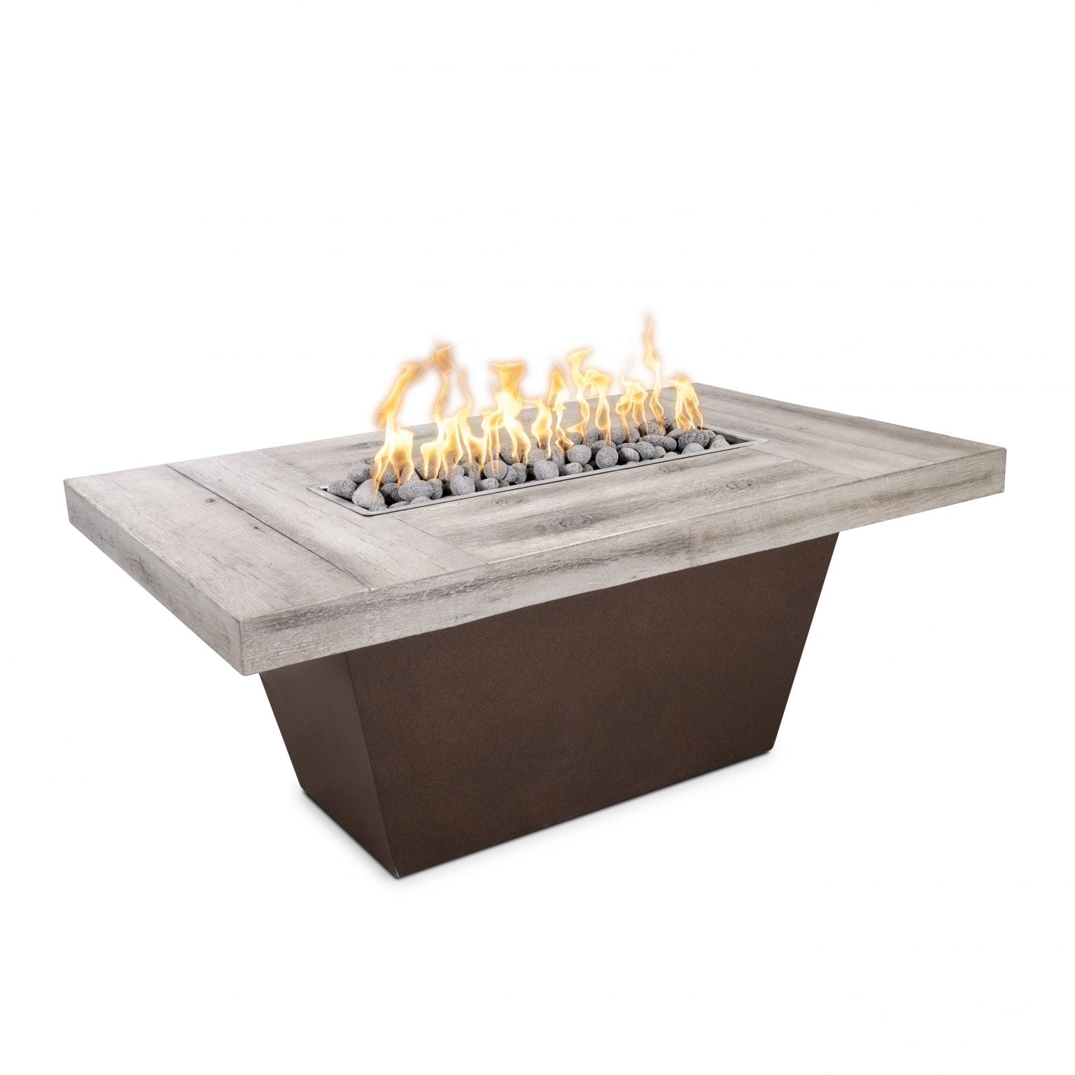 The Outdoor Plus Fire Pit Match Lit The Outdoor Plus Tacoma Fire Pit | Wood Grain OPT-TACW4830