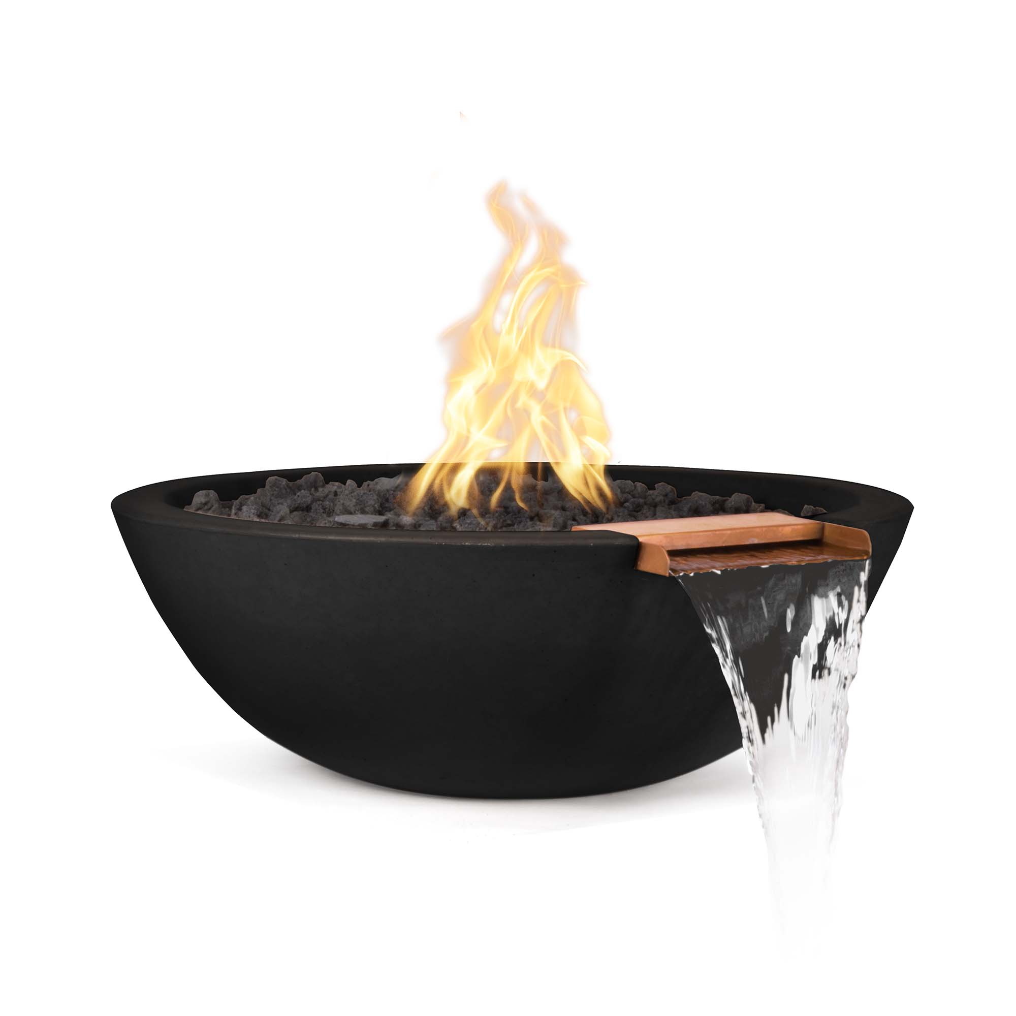 The Outdoor Plus Fire & Water Bowl 27" / Match Lit The Outdoor Plus Sedona Fire & Water Bowl | GFRC Concrete OPT-27RFW
