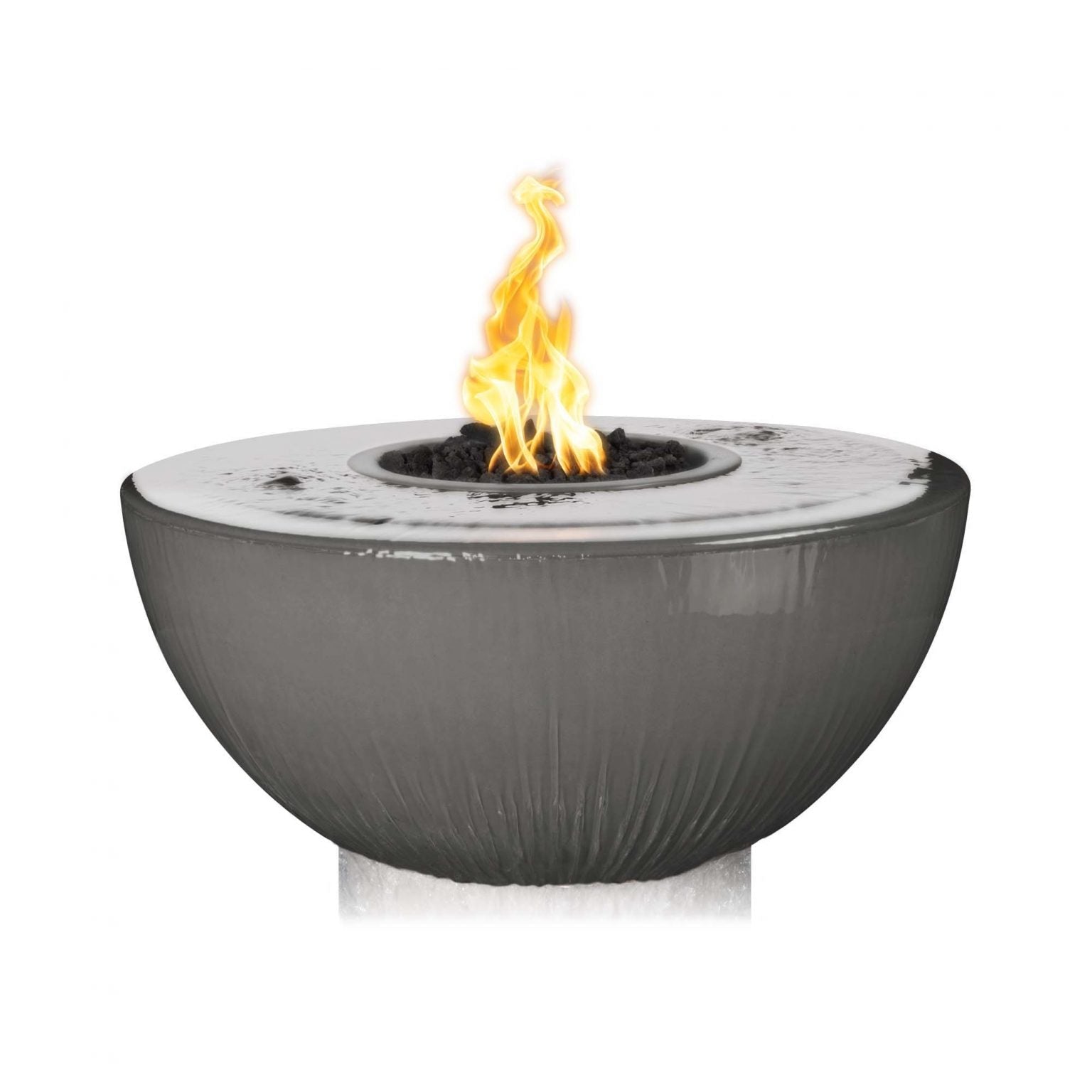 The Outdoor Plus Fire & Water Bowl The Outdoor Plus 38″ Sedona Fire & Water Bowl 360° Spill - GFRC Concrete