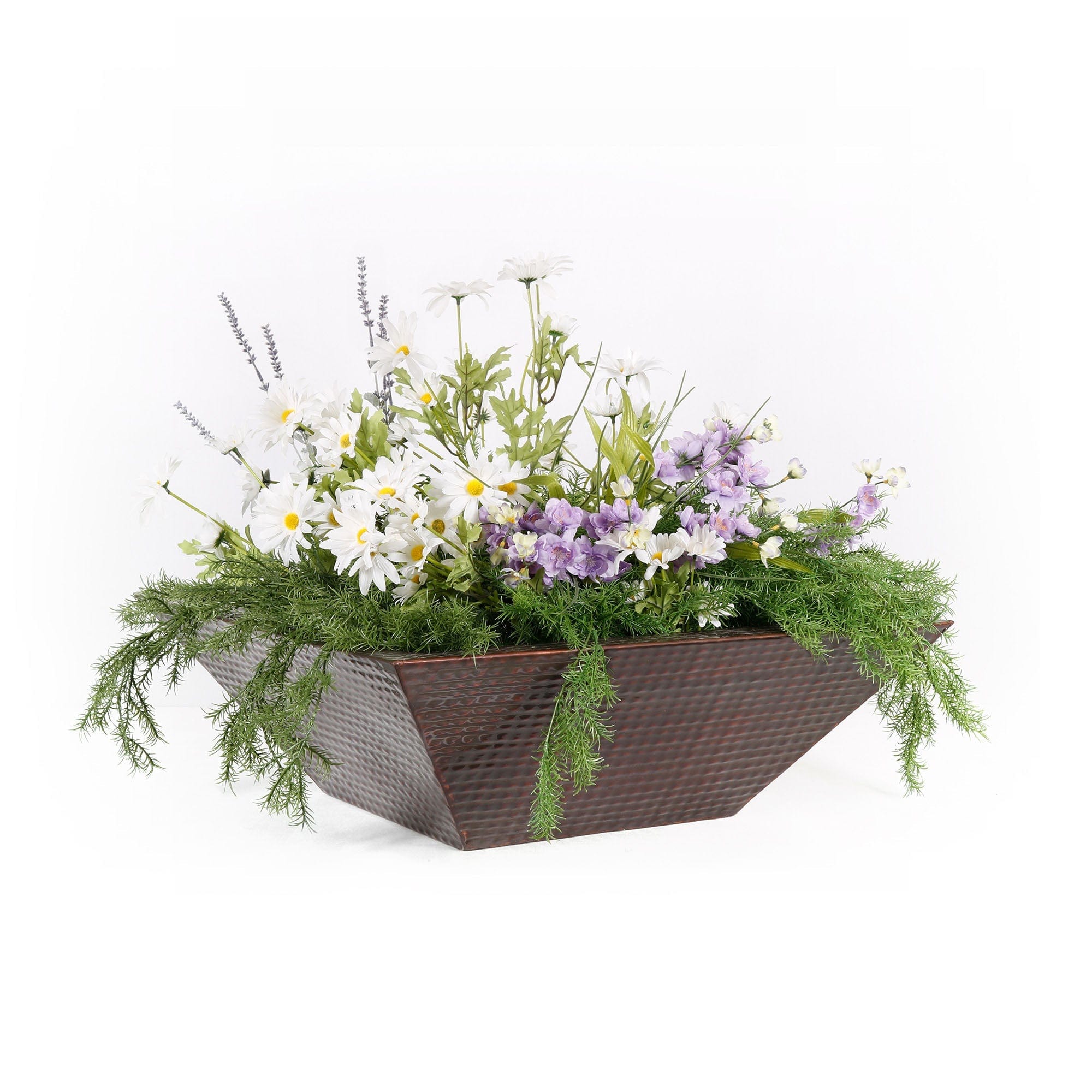 The Outdoor Plus Planter Bowl 24" The Outdoor Plus Maya Planter Bowl | Hammered Patina Copper OPT-24SCPO