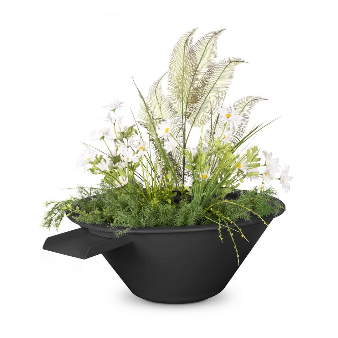 The Outdoor Plus Planter & Water Bowls 24" The Outdoor Plus Cazo Planter & Water Bowl | Metal Powder Coat OPT-R24PCPW