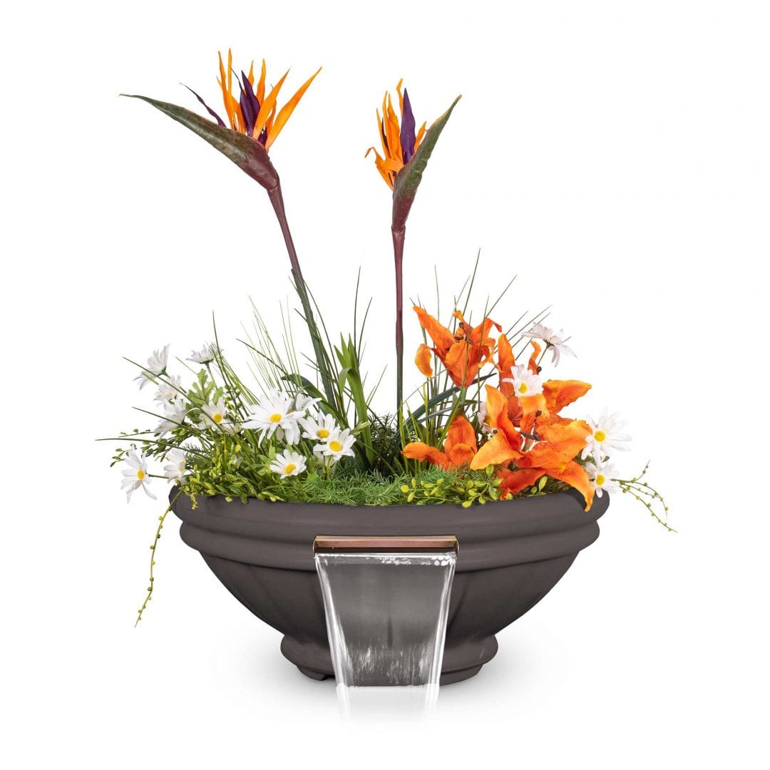 The Outdoor Plus Planter & Water Bowls 24" The Outdoor Plus Roma Planter & Water Bowl | GFRC Concrete OPT-ROMPW24