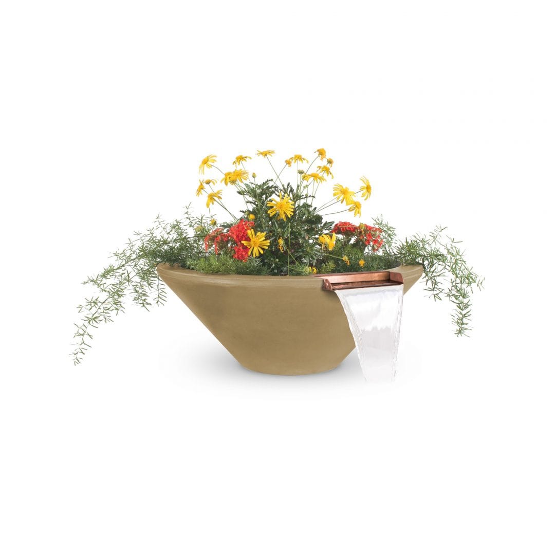 The Outdoor Plus Planter & Water Bowls 48" The Outdoor Plus Cazo Planter & Water Bowl | GFRC Concrete OPT-48RPW