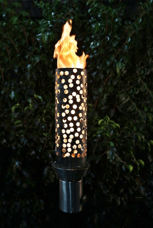 The Outdoor Plus Torch The Outdoor Plus Honeycomb Fire Torch with Free Cover - Stainless Steel OPT-TT14M