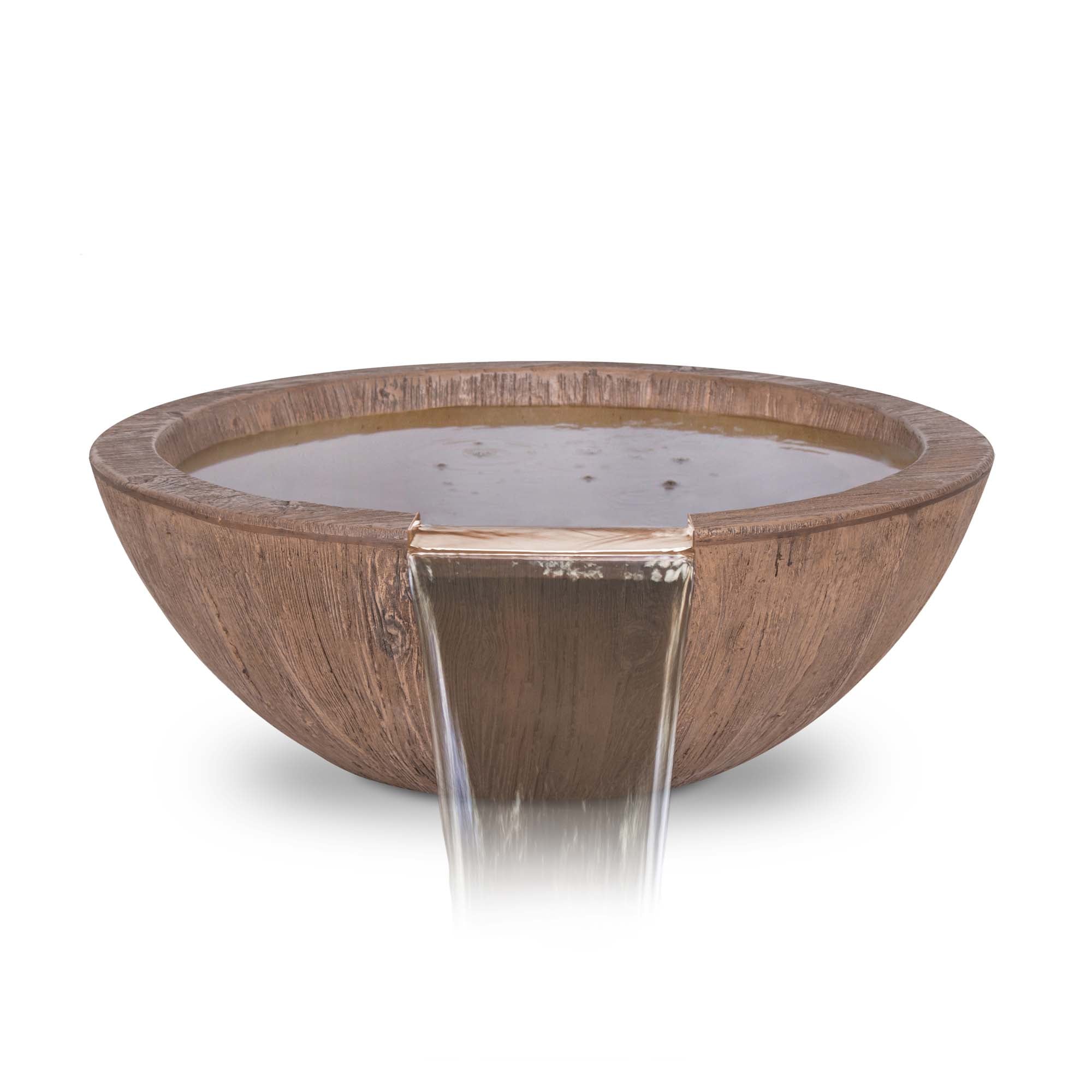 The Outdoor Plus Water Bowl Oak The Outdoor Plus Sedona 27" Water Bowl | Wood Grain OPT-27RWGWO