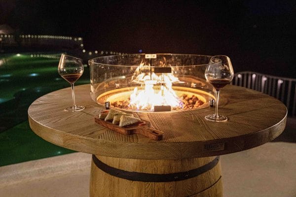 Elementi Fire Table Elementi Lafite Barrel Fire Table - Redwood OFG225RW-LP