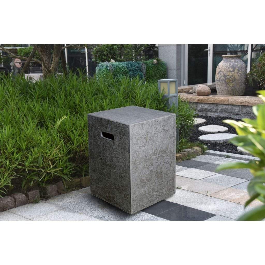 Elementi Tank Cover Elementi Square Tank Cover15.7x15.7x20''H - Light Gray ONB016LG ONB016LG