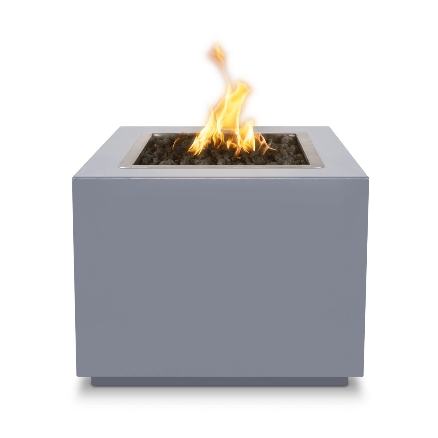 The Outdoor Plus Fire Pit 30" / Flame Sense System with Push Button Spark Igniter The Outdoor Plus Forma Fire Pit | Metal Powder Coat OPT-30PCSQFSEN