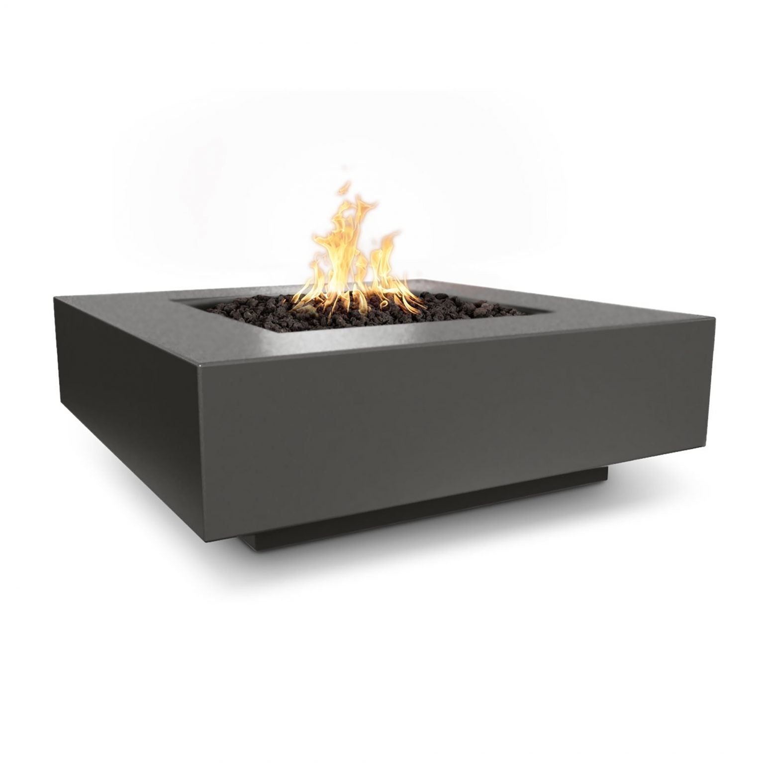 The Outdoor Plus Fire Pit 36" / Flame Sense System with Push Button Spark Igniter The Outdoor Plus Cabo Square Fire Pit | GFRC Concrete OPT-CBSQ36FSEN