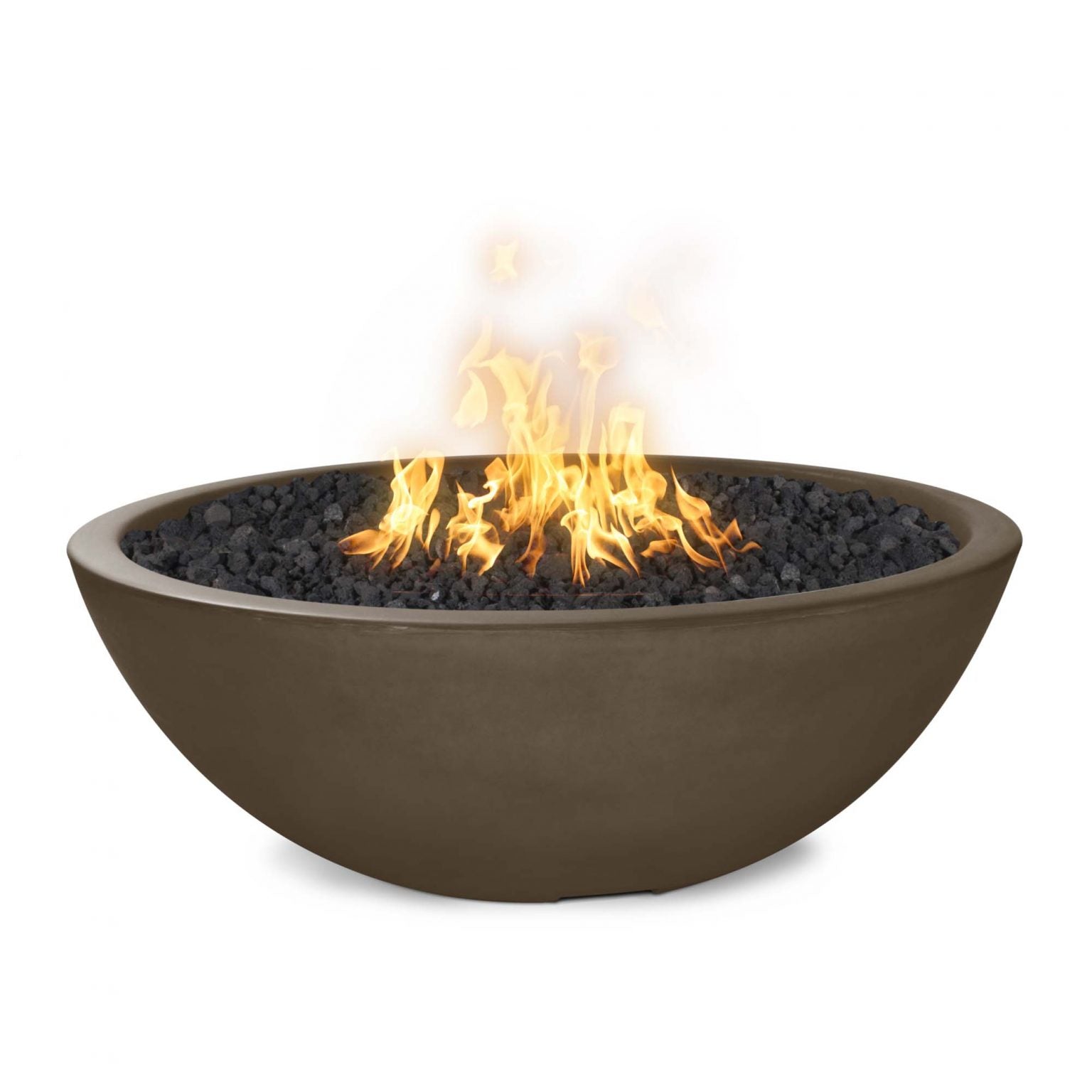 The Outdoor Plus Fire Pit 48" / Match Lit The Outdoor Plus Sedona Fire Pit Narrow Ledge | GFRC Concrete OPT-SED48