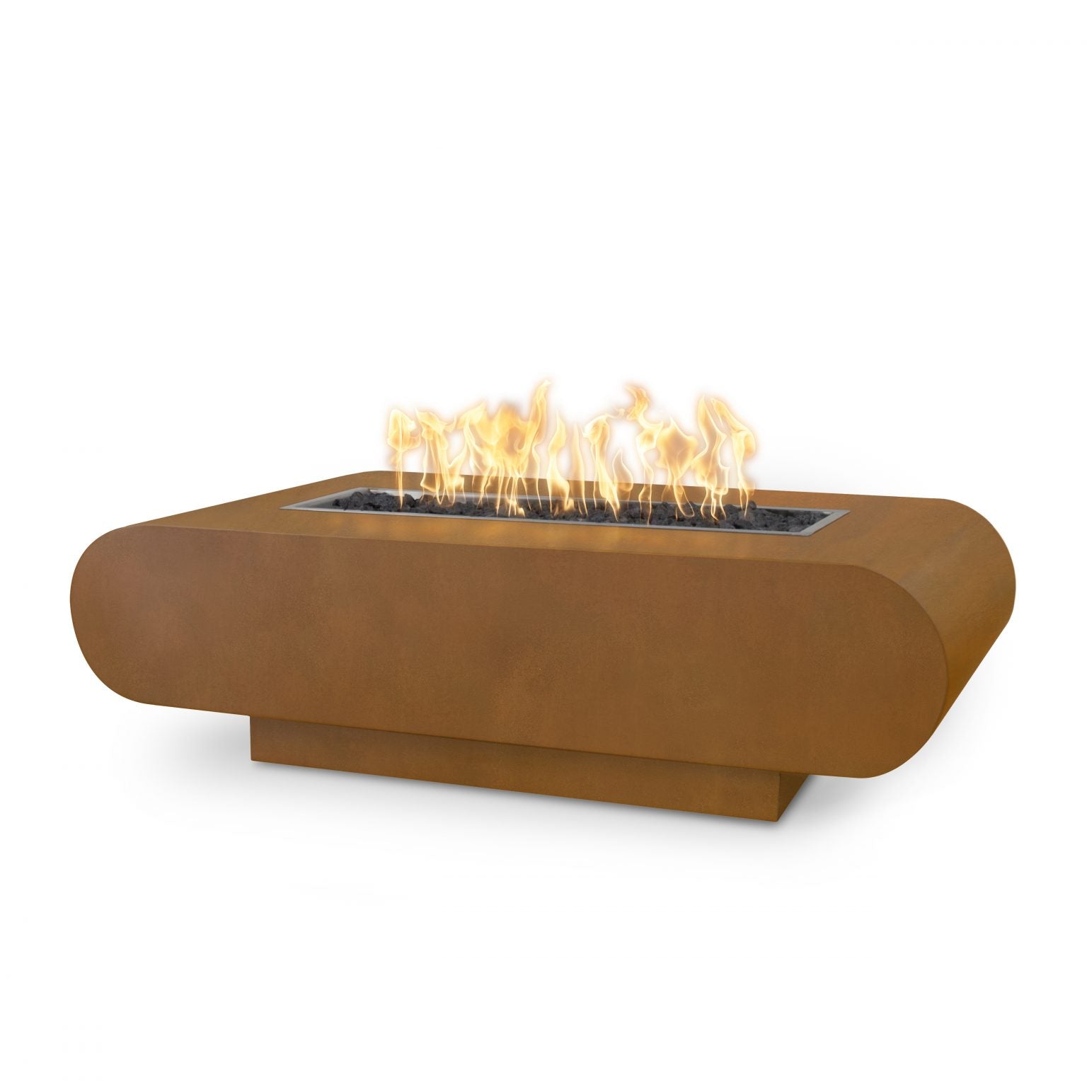 The Outdoor Plus Fire Pit 48" x 28" / Match Lit The Outdoor Plus La Jolla Fire Pit | Corten Steel OPT-LAJCS48