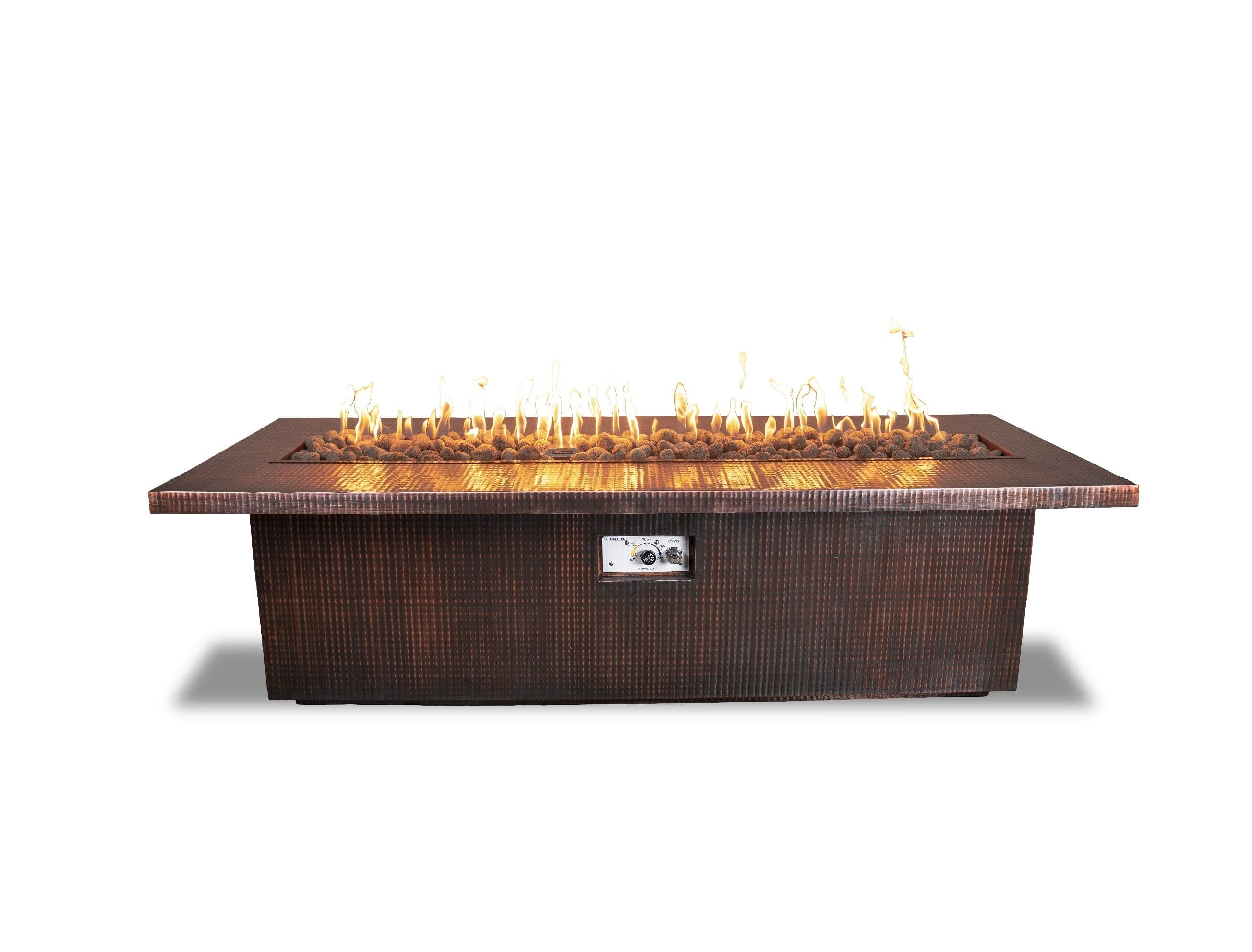 The Outdoor Plus Fire Pit Hammered Copper / 48" / Match Lit The Outdoor Plus Fremont Fire Pit - 15" Tall | Metal Collection OPT-FRMCPR4815