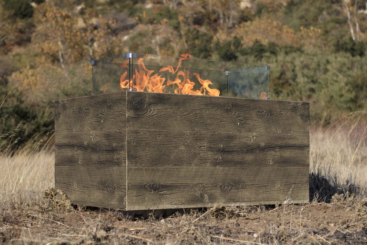 The Outdoor Plus Fire Pit The Outdoor Plus Catalina Fire Pit | Wood Grain Concrete