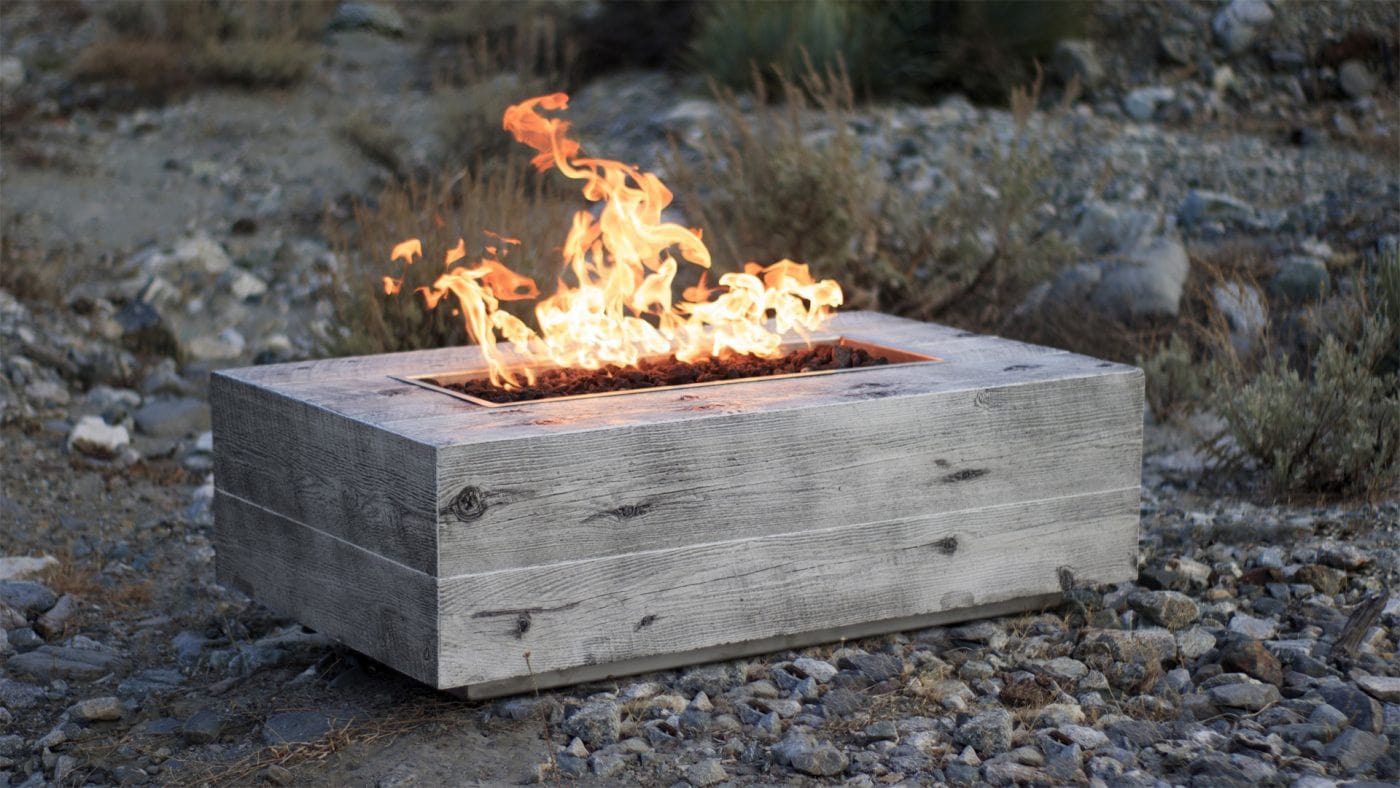 The Outdoor Plus Fire Pit The Outdoor Plus Coronado Fire Pit | Wood Grain Concrete