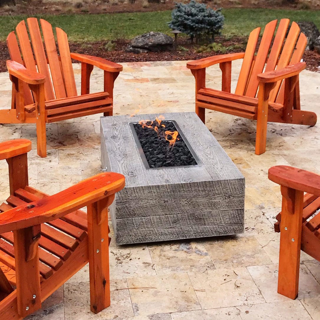 The Outdoor Plus Fire Pit The Outdoor Plus Coronado Fire Pit | Wood Grain Concrete