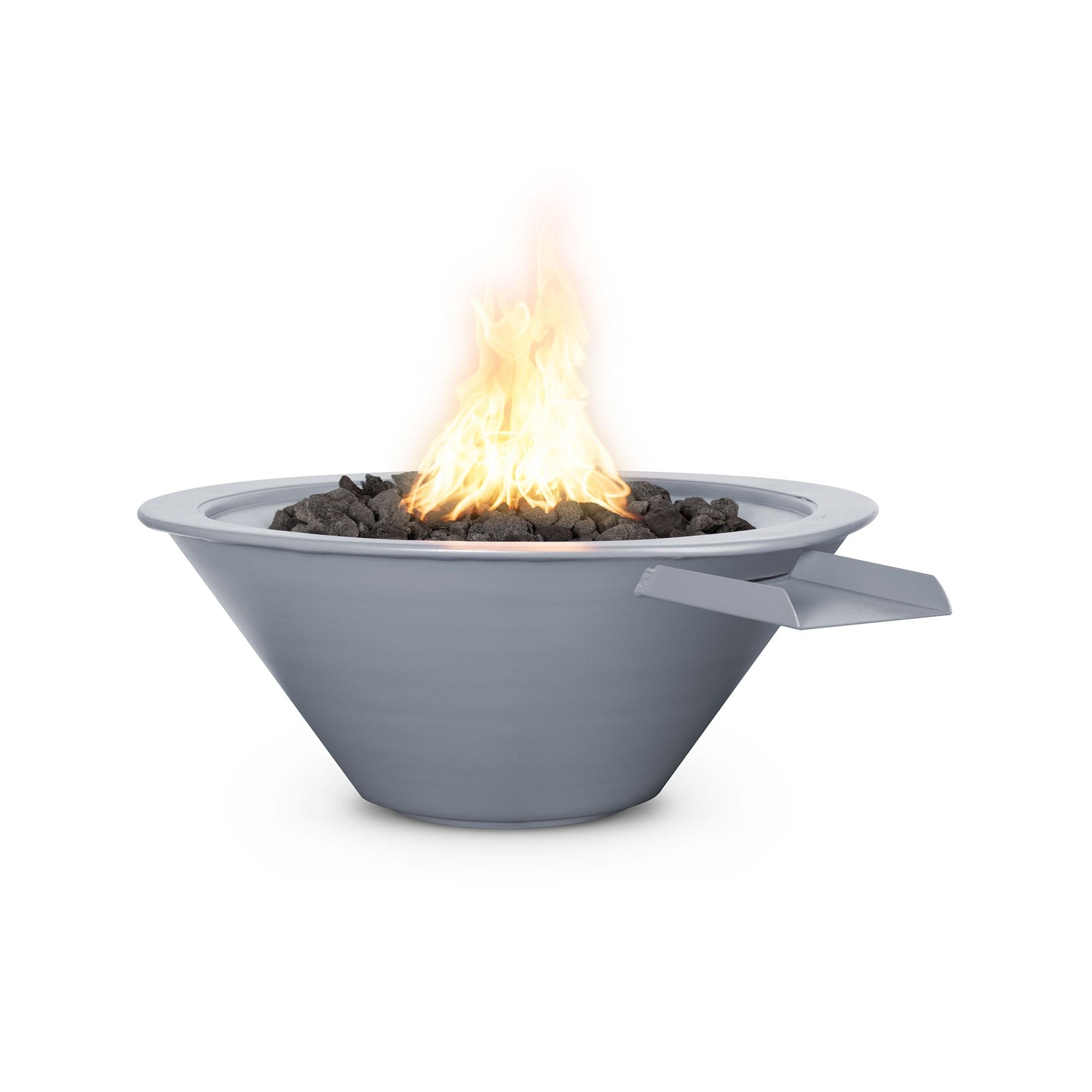 The Outdoor Plus Fire & Water Bowl 24" / Match Lit The Outdoor Plus Cazo Fire & Water Bowl | Metal Powder Coat OPT-R24PCFW